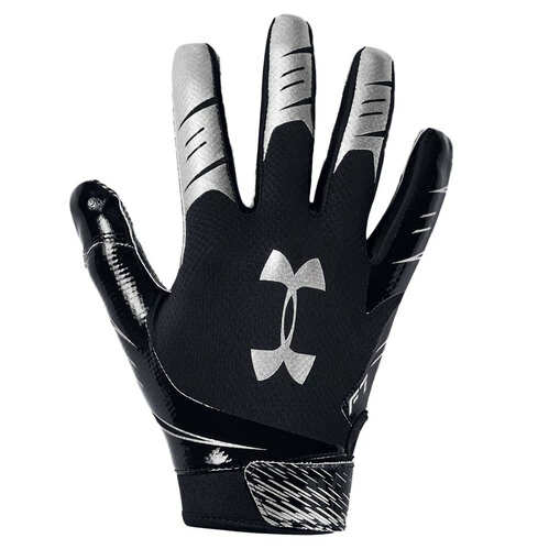 Promo ✨ Under Armour F7 Men's Football Receiver Gloves Black/Silver ✨ 3 Promo ✨ Under Armour F7 Men's Football Receiver Gloves Black/Silver ✨
