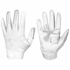 Best Pirce 😀 Under Armour F8 Football Receiver Gloves White/Silver 👏