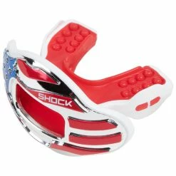 Wholesale 👍 Shock Doctor Max Airflow Lip Guard Red/White/Blue ✨