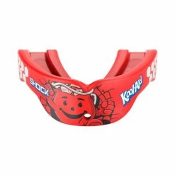 Brand new 🌟 Shock Doctor Gel Max Power Print Cool Mouthguard Red/Blue 👍