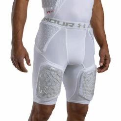 New ⭐ Under Armour Gameday Armour Adult Pro 5-Pad Girdle White 😉