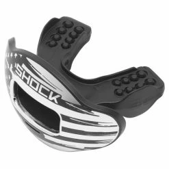 Cheapest 🌟 Shock Doctor Max Air Large Chrome Print Lip Guard Black/Silver ✨