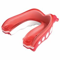 Hot Sale 🎁 Shock Doctor Gel Max Youth's Flavor Fusion Strapped Mouthguard Red/White 😀