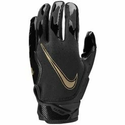 Best Sale ❤️ Nike Vapor Jet 6.0 Adult Football Gloves Black/Gold 😀