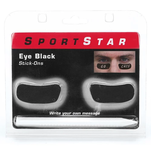 Cheapest π SportStar Pro-Style Eye Black Stick-Ons With Marker Black π 3 Cheapest π SportStar Pro-Style Eye Black Stick-Ons With Marker Black π