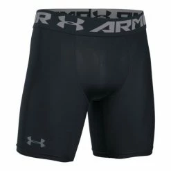 Top 10 🔥 Under Armour Men's HeatGear Armour Mid Compression Shorts Black/Gray 🔥