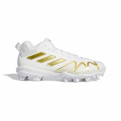 New 🧨 Adidas Freak Spark MD Team Men's Football Cleats White Gold ❤️