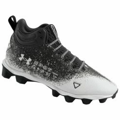 Best Sale ✔️ Under Armour Spotlight Fran RN 2.0 WD Men's Wide Football Cleats Black/White ❤️