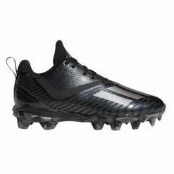 New ๐ Adidas Adizero Spark MD J Youth's Football Cleats Black/Silver โจ