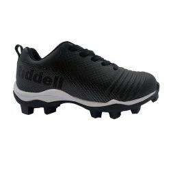 Hot Sale 🔔 Riddell Edge Low Youth's RM Football Cleats Black/White 💯